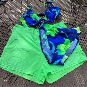 Vintage Bikini With Shorts